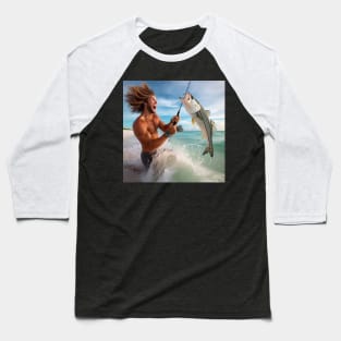 Surf FIshing Baseball T-Shirt